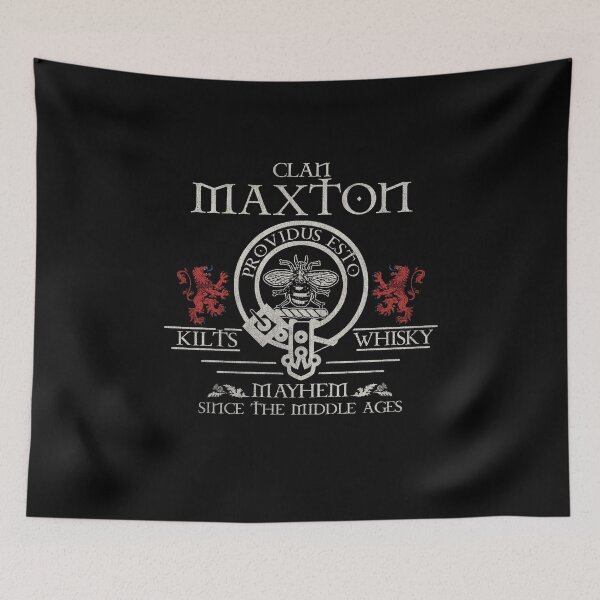 Artikelvorschau, Clan Maxton Tartan Wappen Familientreffen Highland Games entworfen und verkauft von Clan1093.