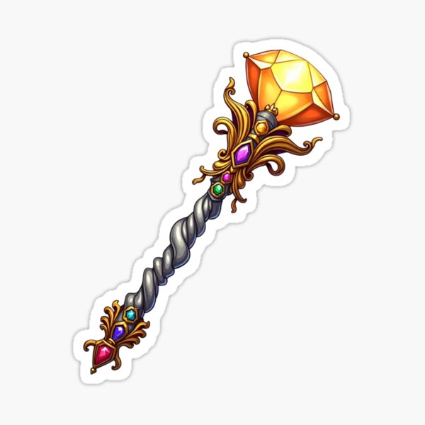 Item preview, Wealth Magic Wand designed and sold by BlanquitaArt.