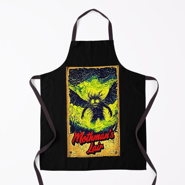 Item preview, Mothman’s Lair Funny Retro Art Print designed and sold by Earth Nature Creations.