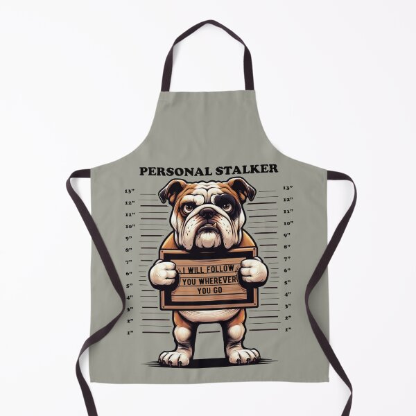 Item preview, Bulldog Personal Stalker Doggo Mugshot Funny Cute designed and sold by d247.