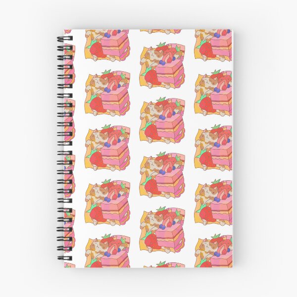 Item preview, Cats with Food Series Strawberry Shortcake designed and sold by eggcatmaki.