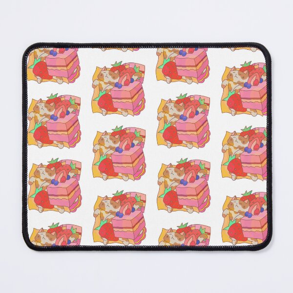Item preview, Cats with Food Series Strawberry Shortcake designed and sold by eggcatmaki.
