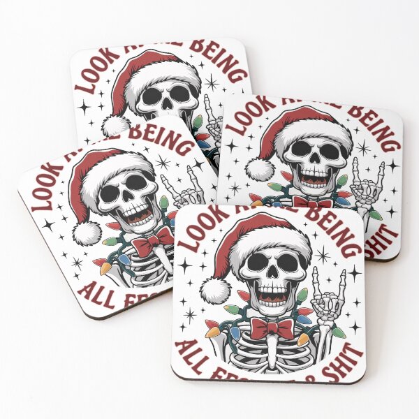 Item preview, Festive Skeleton Christmas Humor Design designed and sold by Charlietule.