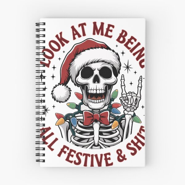 Item preview, Festive Skeleton Christmas Humor Design designed and sold by Charlietule.