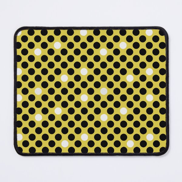 Item preview, Black and White Polka Dots on Yellow designed and sold by Zerasu.