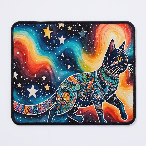 Item preview, Whimsical Space Cat designed and sold by artedamensagem.