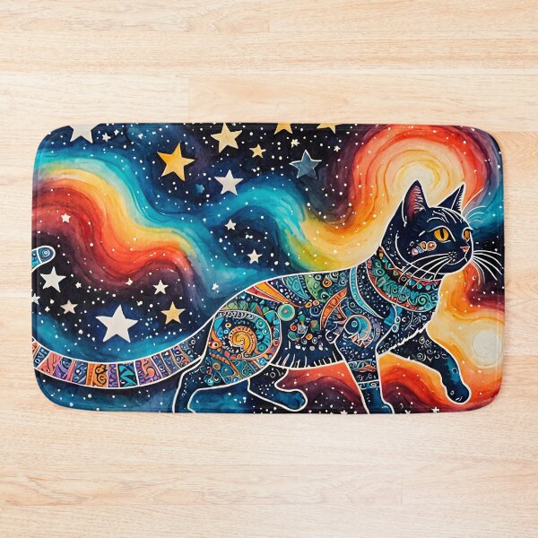 Item preview, Whimsical Space Cat designed and sold by artedamensagem.