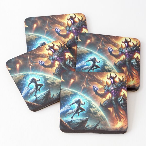 Item preview, Aegoriel, the Guardian of Light VS Nytheroum, the World Devourer designed and sold by AlejandroDigi.
