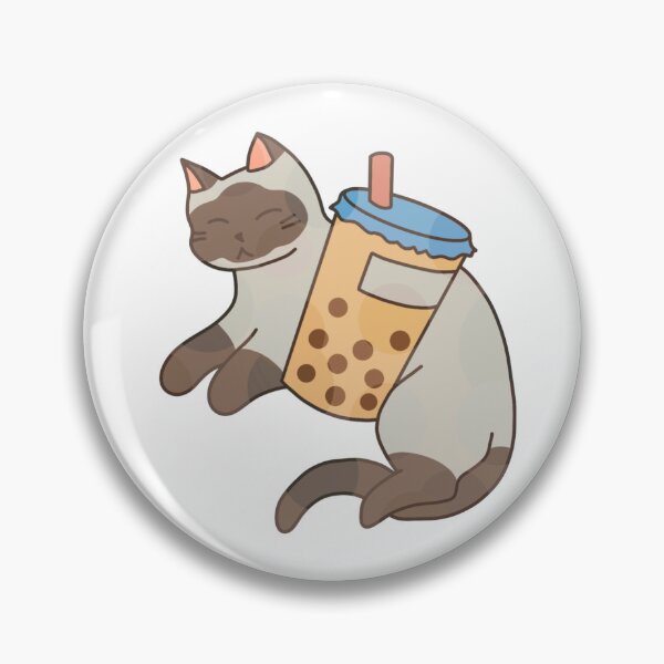 Item preview, Bubble Tea Cats Series Siamese designed and sold by eggcatmaki.