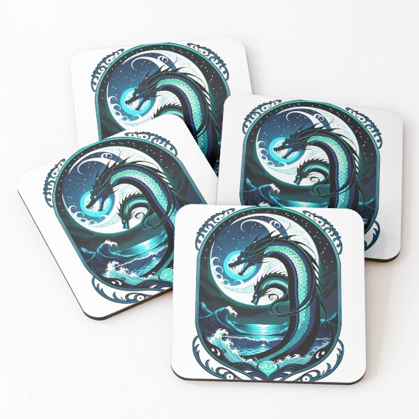 Aperçu de l'œuvre Serpent de mer au clair de lune créée et vendue par Arcane Adorable.