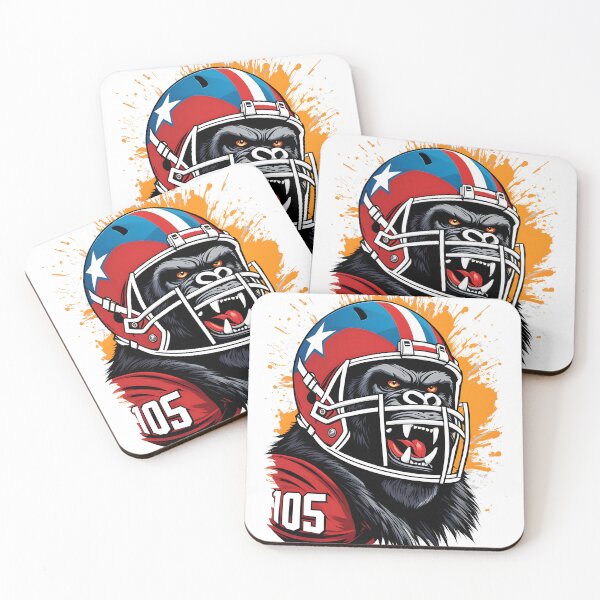 Item preview, Gorilla American football player. designed and sold by JonelleTshirts.