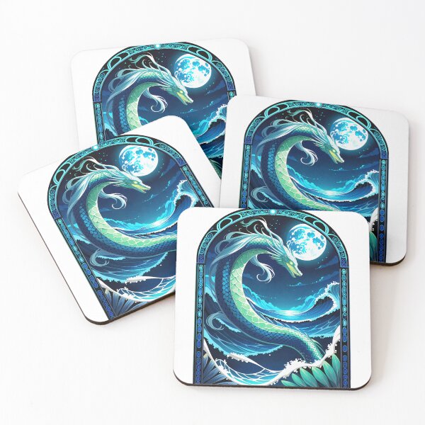 Aperçu de l'œuvre Serpent de mer au clair de lune créée et vendue par Arcane Adorable.