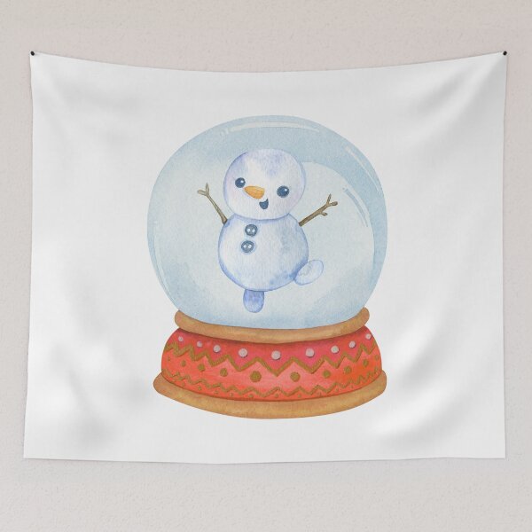 Item preview, Cute Snowman Snow Globe - Winter Wonderland Decor designed and sold by LeStudioSHB.