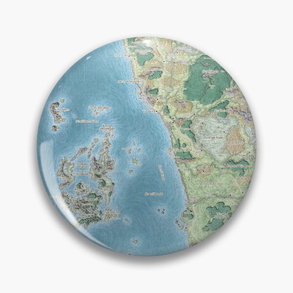 Item preview, [HD] Sword Coast Map designed and sold by NamaMerch.