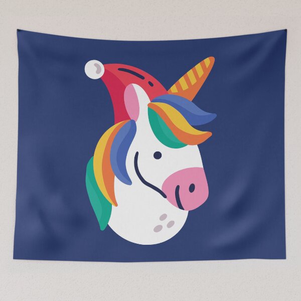 Item preview, ugly christmas unicorn santa claus designed and sold by Gossip Rag.