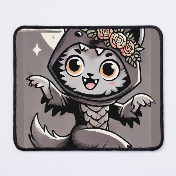 Item preview, Cute Girl Werewolf Dancing Under the Moonlight designed and sold by Victor Shadehorn.