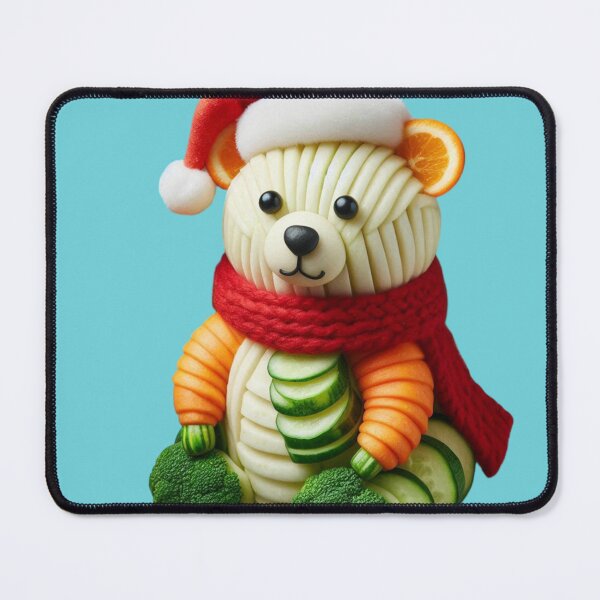 Item preview, Christmas Bear Made of Veggies designed and sold by LavIsInTheAir.
