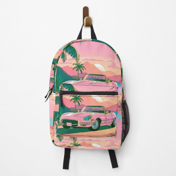 Item preview, Pink Convertible By The Coastal Beach Sunset Tropic designed and sold by Pink Space Studio.