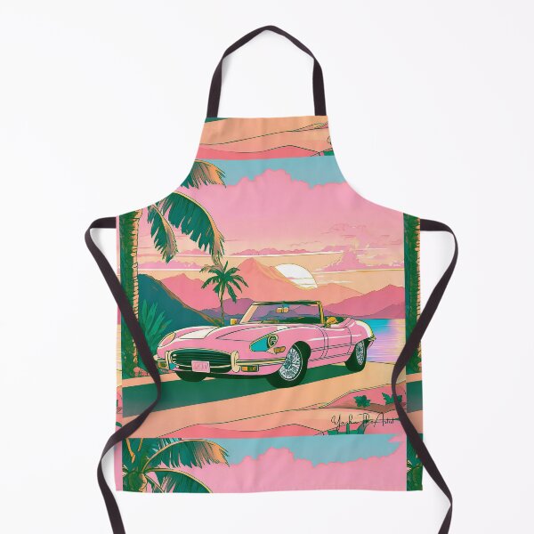 Item preview, Pink Convertible By The Coastal Beach Sunset Tropic designed and sold by Pink Space Studio.