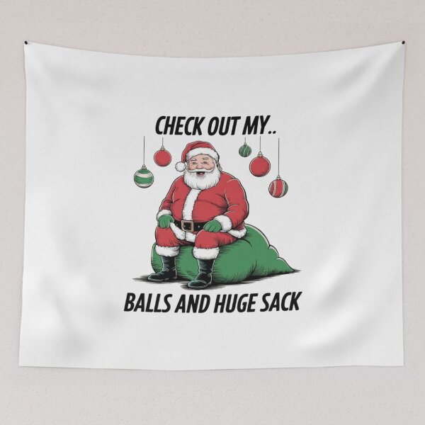 Item preview, Santa's Huge Holiday Hilarity, Christmas, Xmas, Santa, funnyfits70, Humor, Funny, retro, vintages, funny quotes, animal humor, designed and sold by FunnyFits70.