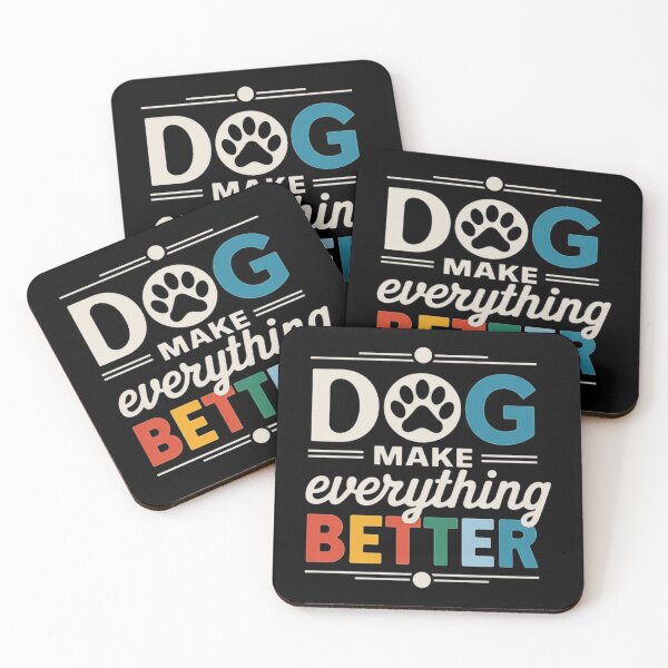 Item preview, Dogs Make Everything Better - Inspirational Pet Quote Design designed and sold by love3617.