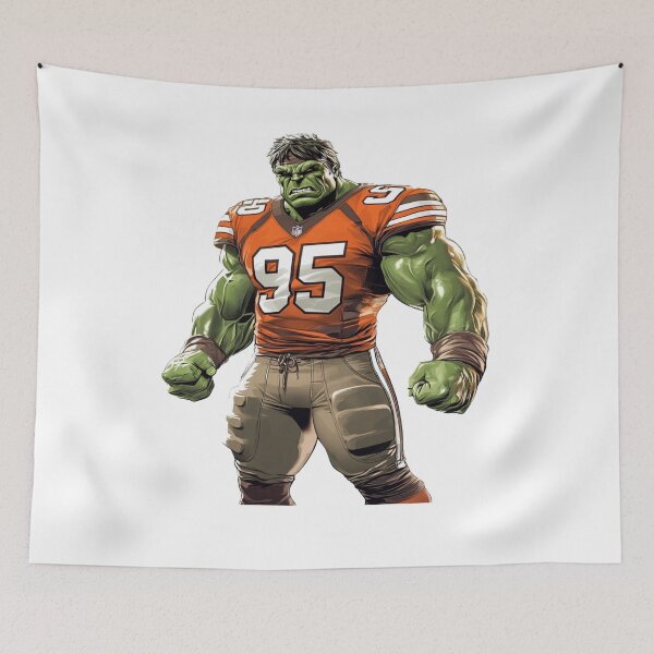Item preview, Cleveland Football Incredible Hulk Number 95 designed and sold by SpendieSellers.