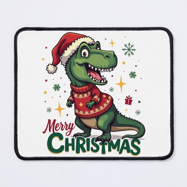 Item preview, Merry Christmas T-Rex designed and sold by JonelleTshirts.