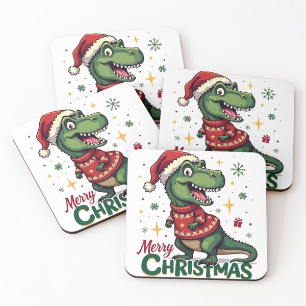 Item preview, Merry Christmas T-Rex designed and sold by JonelleTshirts.