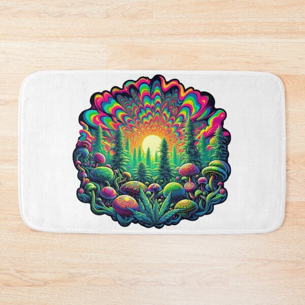 Item preview, Beautiful marijuana plants under a psychedelic sky designed and sold by parag2k.