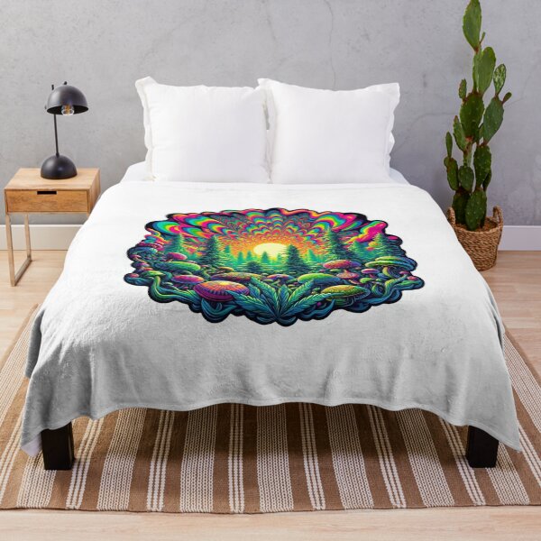 Item preview, Beautiful marijuana plants under a psychedelic sky designed and sold by parag2k.