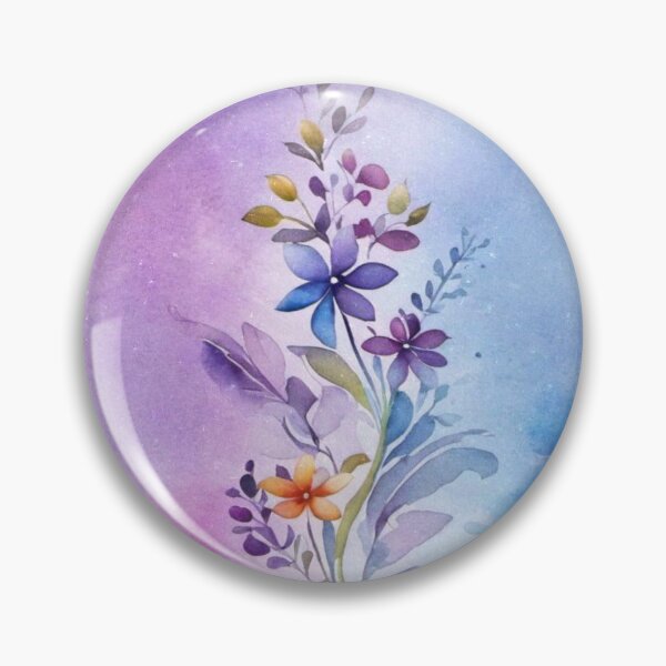 Item preview, Pink and Blue Flowers designed and sold by Ravenbluff.