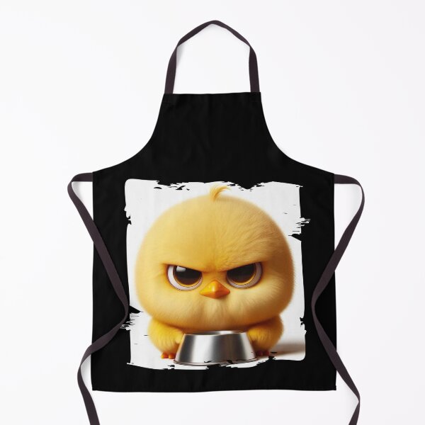 Item preview, Angry Little Chick with an Empty Bowl - Funny Poultry Art designed and sold by Hungry-Murphy.