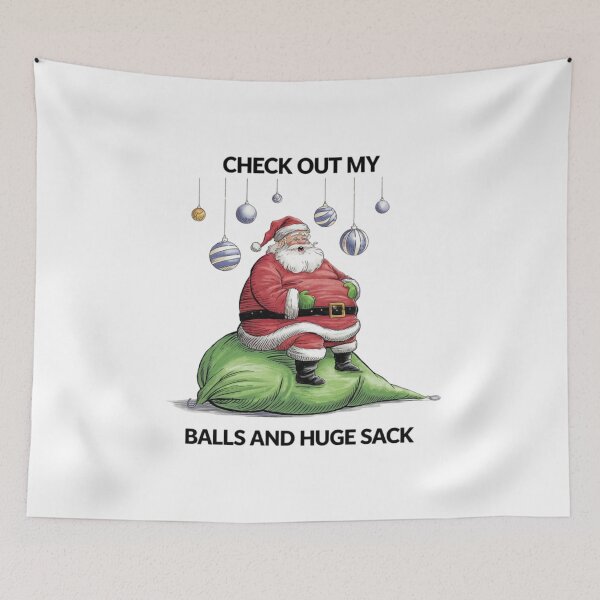 Item preview, Santa's Huge Holiday Hilarity, Christmas, Xmas, Santa, funnyfits70, Humor, Funny, retro, vintages, funny quotes, animal humor, designed and sold by FunnyFits70.