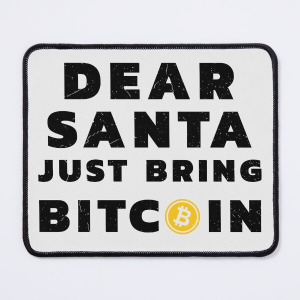Item preview, Dear Santa Bring Bitcoin - Crypto Christmas Art designed and sold by cabana.space.