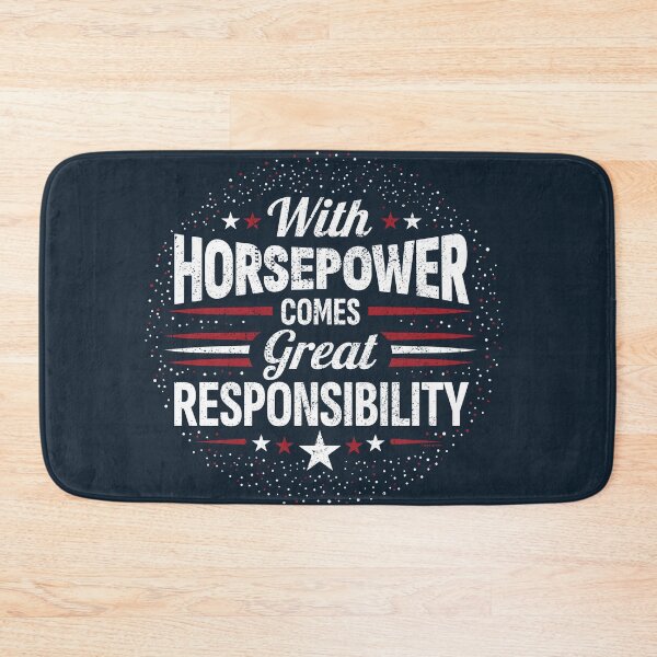 Item preview, With Horsepower Comes Great Responsibility designed and sold by Automotive Art by Greg.