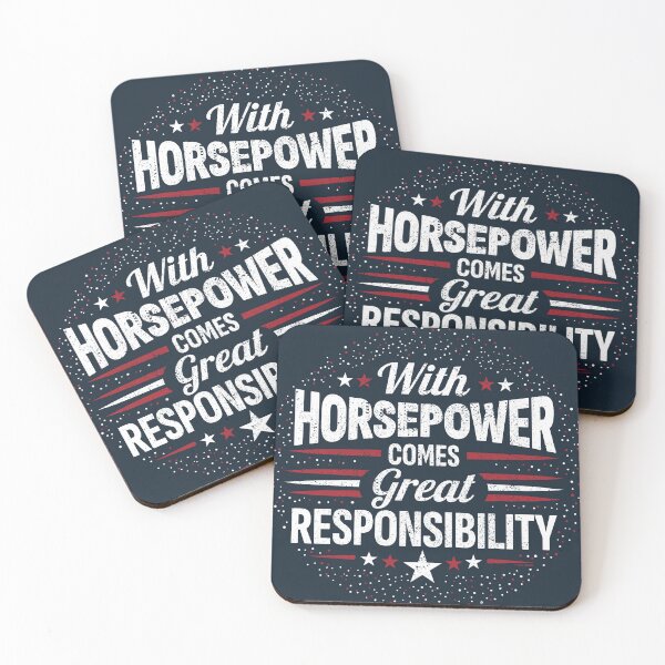 Item preview, With Horsepower Comes Great Responsibility designed and sold by Automotive Art by Greg.
