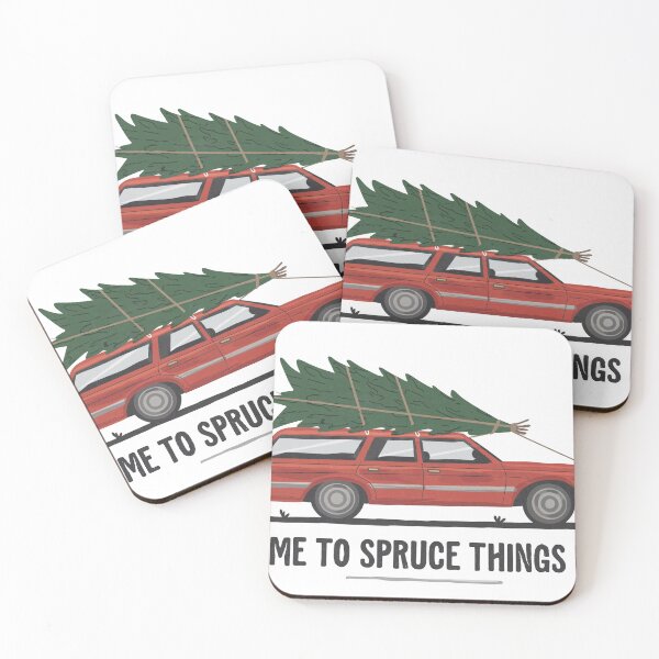 Item preview, Time to Spruce Things Up - Festive Station Wagon Design designed and sold by Charlietule.