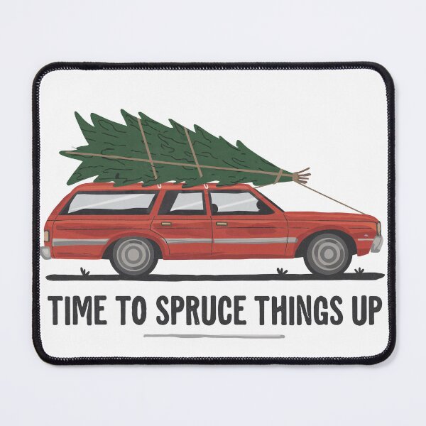 Item preview, Time to Spruce Things Up - Festive Station Wagon Design designed and sold by Charlietule.