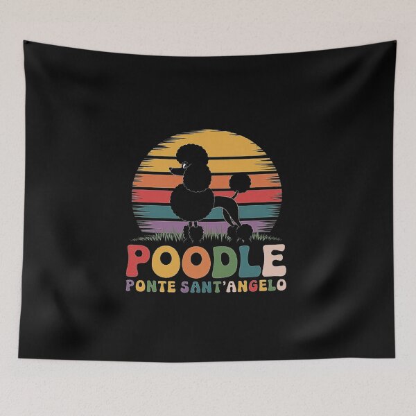Item preview, Poodle Ponte Sant’Angelo Vintage Dog Lover Design designed and sold by love3617.