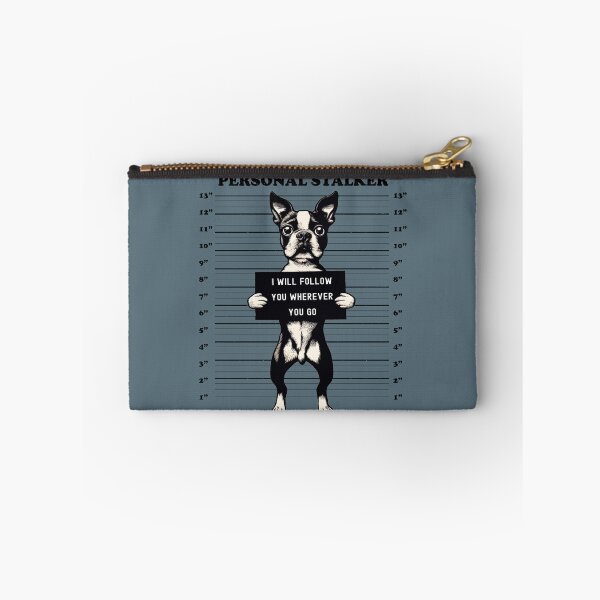 Item preview, Personal Stalker Boston Terrier Doggo Mugshot Funny Cute designed and sold by d247.