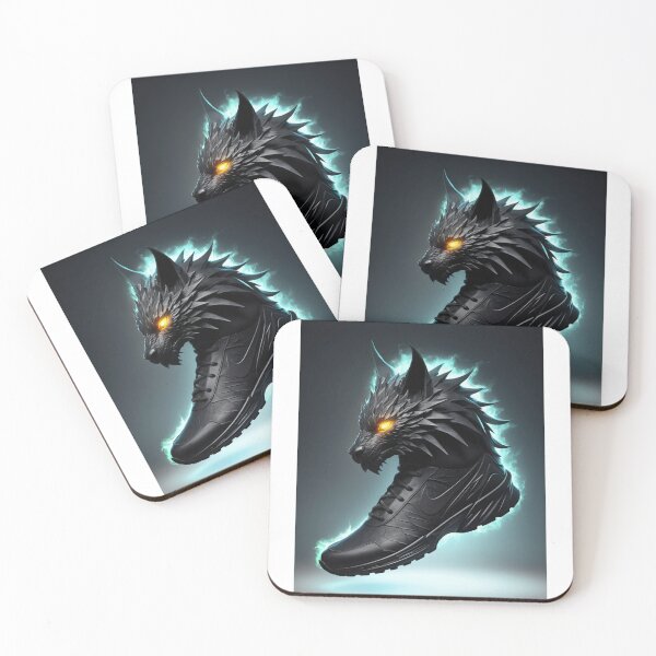 Item preview, Fierce Wolf-Inspired Sneaker with Glowing Eyes - Unique Fantasy Design designed and sold by PRIME4YOU.