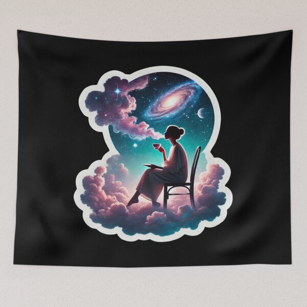 Item preview, Woman Drinking Tea designed and sold by PinUpPizzazz.