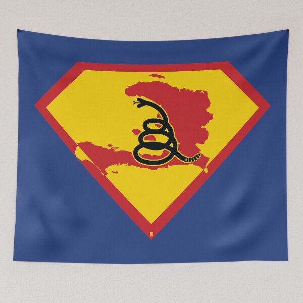 Item preview, HAITI - Freedom Is The Superpower - Modern Gadsden Snake Flag - Dont Tread On Me SUPERHERO design designed and sold by pelagio.