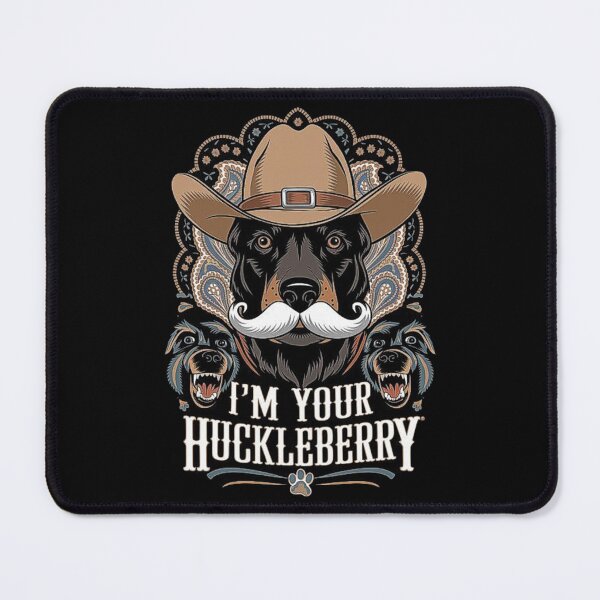 Item preview, Funny Cowboy Dog Art - I’m Your Huckleberry designed and sold by love3617.