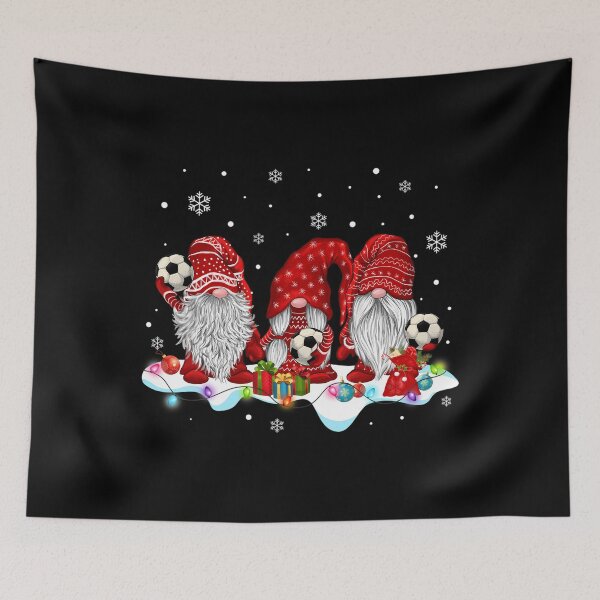 Item preview, Funny Xmas San.ta Red Gnomes Soccer Team G.nome Christmas Sports Lovers designed and sold by fashionbug1.