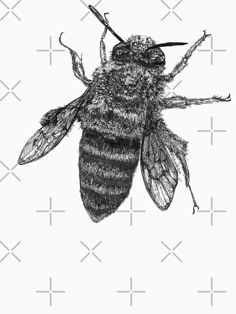 Thumbnail 7 of 7, Classic T-Shirt, Buzzie the Bee designed and sold by Wildcard-Sue.