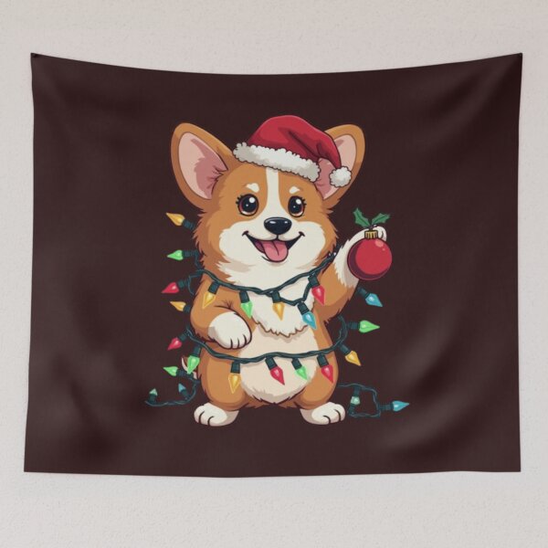 Item preview, Corgi christmas tree designed and sold by Kawabijutsu21.