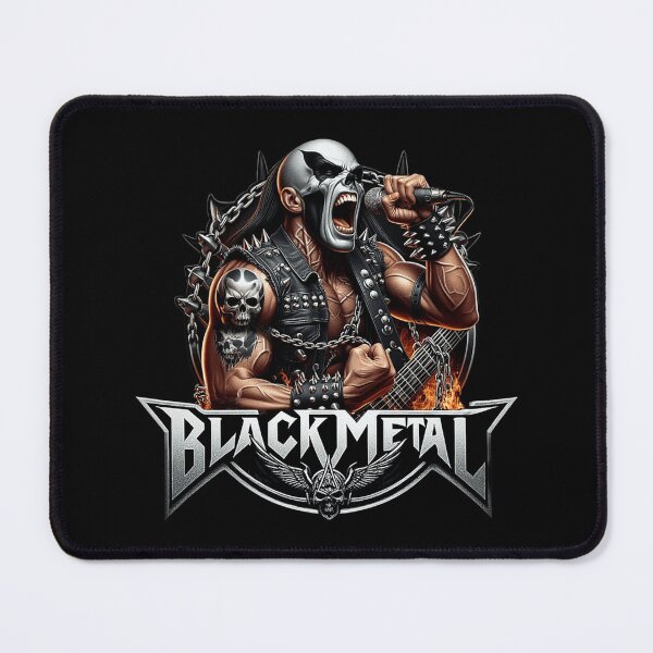 Item preview, Black Metal Musician Singing - Dark Art Design designed and sold by DeimosArtIntl.