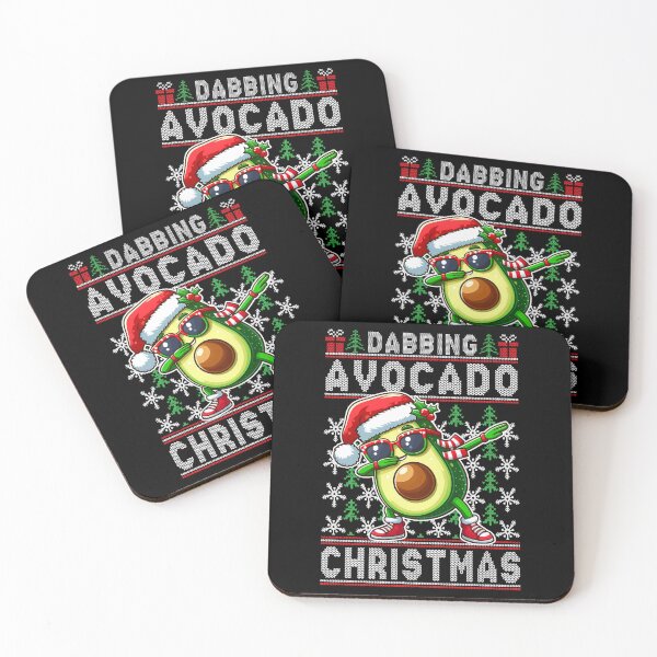 Item preview, Dabbing Avocado Christmas Ugly Pattern designed and sold by ipan.