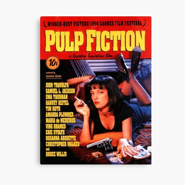 Pulp fiction Canvas Print